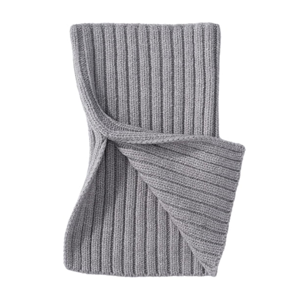 Bufanda de punto Yinane para el cuello Gris Bufanda calentadora de cuello de punto