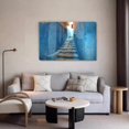 thumbnail image 5 of The Blues of Chefchaouen Morocco Canvas Poster Bedroom Decor Sports Landscape Office Room Decor Gift,Frame-style,16x24inch(40x60cm), 5 of 8