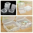 thumbnail image 3 of OUNONA 55Pcs Small Organizer Box Transparent Plastic Storage Containers with Lids for Jewelry and Crafts, 3 of 8