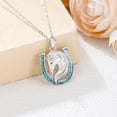 thumbnail image 3 of Coachuhhar Western Cowboy Necklace 925 Sterling Silver Horse Head and Horseshoe Pendant Western Jewelry Cowgirl Gifts for Women Girlfriend Cowboy Cowgirl, 3 of 8