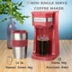thumbnail image 5 of Mixpresso Cafetera personal de una sola porción y taza de viaje de 14 oz, cafetera pequeña por goteo y vaso, apagado automático y filtro reutilizable, cafetera roja compatible con café molido, 5 of 5