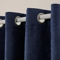 thumbnail image 4 of TOWN & COUNTRY EVERYDAY Lustre Solid Heavyweight Textured Sateen Indoor Curtains, Room Darkening Opacity, Grommet Top, Energy Efficient, 2-Pack Set, 52"x63", Navy, 4 of 10