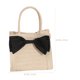 thumbnail image 3 of Bolsa de playa tejida a mano bolso de compras tejido Bolso de bolso Bownot Bag For Girl, 3 of 6