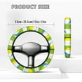 thumbnail image 5 of Jeiento Golf Ball Print Golf Cart Steering Wheel Cover for Club Car Stretchable 14 Inch Steering Wheel Cover UV Rays Protector Boat Steering Wheel Cover Easy to Use, 5 of 7