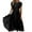 Black, variant on Dress Elegant Women Sexy Solid Short Sleeve Round Neck Lace Chiffon Mesh Waist Party Dresses Plus Size Summer Dresses