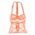 thumbnail image 4 of Top transparente con encaje para mujer, blusa sexy y casual de manga corta., 4 of 8