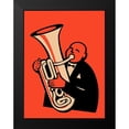 thumbnail image 2 of Rogan, Mark 12x14 Black Modern Framed Museum Art Print Titled - The Tuba, 2 of 5