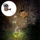 thumbnail image 3 of Luz de de jardín de hierro, luz de linterna de hervidor colgante, lámpara de linterna con energía solar, luces LED de cascada para de , Un sin ganch Un patrón sin gancho, 3 of 9