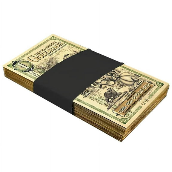 Pack of 100 - 1 New Hampshire Goldback 1/1000 oz 24K Gold Foil Aurum Note