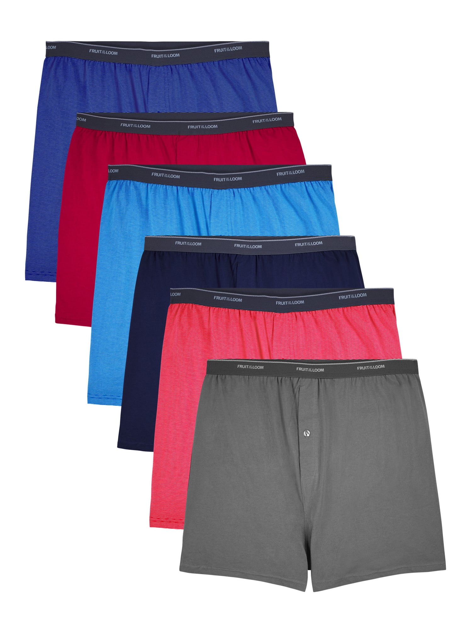 Fruit of the Loom Big Men's Tag-Free Knit Boxers, Comfort