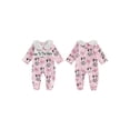 thumbnail image 2 of BemeyourBBs Western Baby Girl Cowgirl Outfit Newborn Hosptial Coming Home Outfits Infant Footed Romper Doll Collar Boots Cow Print Long Sleeve Footie Jumpsuit Fall Winter Spring Clothes, 2 of 9