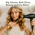 thumbnail image 4 of TADA Beauty Round Bamboo Hair Brush with Soft Bristles for Blow Drying and Styling, 4 of 7