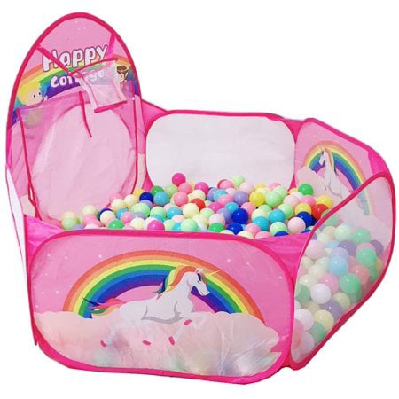 TTLOJ Kids Ball Pit Children Ball Pits Play Tent with Basketball Hoop for Toddle 