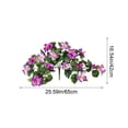 thumbnail image 3 of QAZbgdl Purple Artificial Petunias Hanging Plants | 65" Wall Hanging Flower Vine | Outdoor & Indoor Fake Flowers Decor for Patio, Wedding, Home, 3 of 8