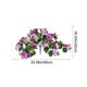thumbnail image 3 of Colgante de pared de flor de petunia púrpura artificial para decoración de jardín interior y exterior, 65x42 cm, 3 of 8