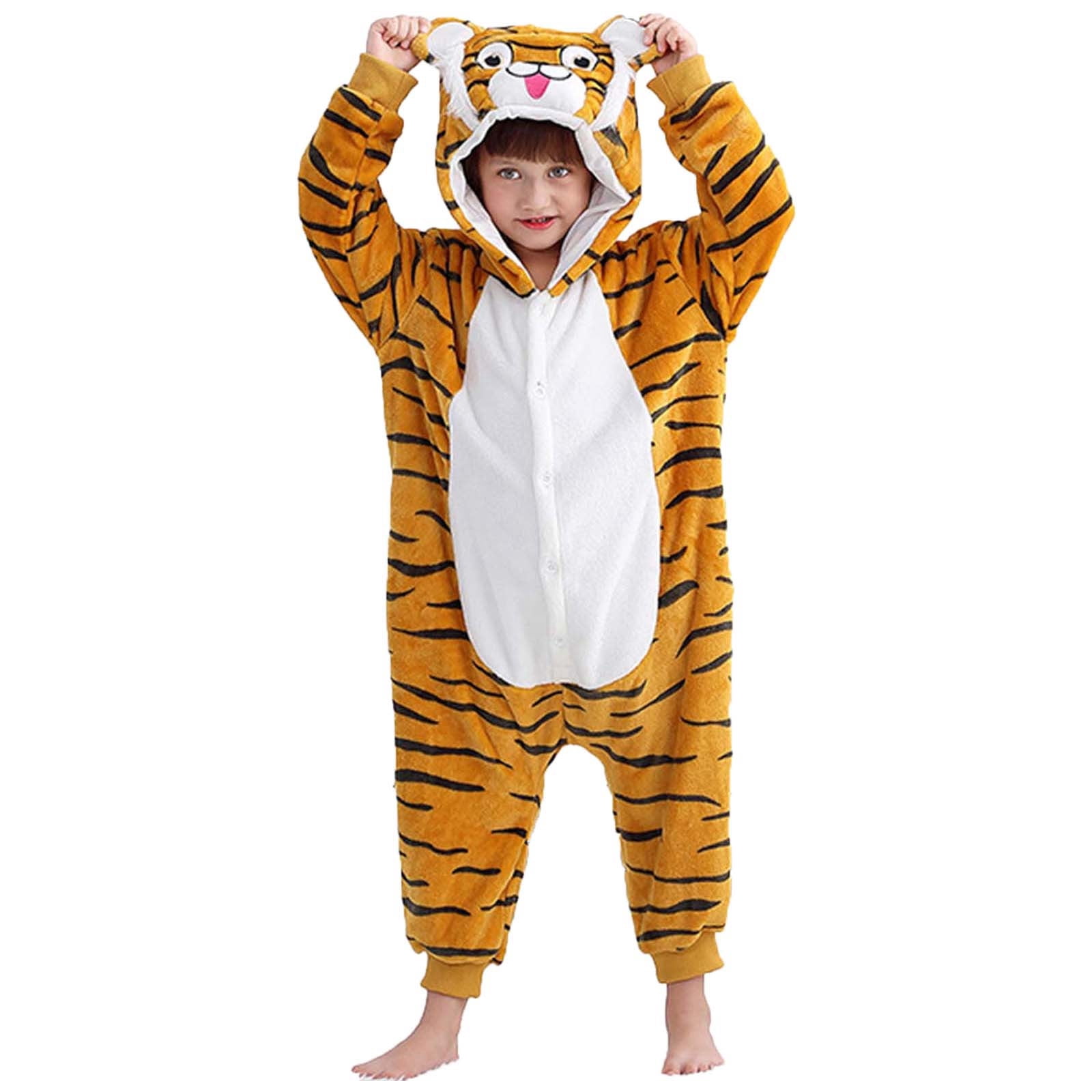 FYDUU Kids Boy Onesie Rompers Unisex Animal Pajamas Halloween Children Sleepwear Party Clothes For Baby Boy Girl Children Animal Pajamas Kids Clothes 7-8 Years