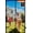 Black-Fiberglass, variant on Konexial Magnetic Screen Door Mesh, Works for Patio, Sliding Door, Keeps Bug Mosquito Out, Fresh Air Flow, Fits 32" x 80" Door - Curtain Size 34" x 82", Black with Stay-Open Straps