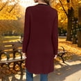 thumbnail image 5 of Plebaso Womens Long Cardigan Casual Open Front Long Sleeve Loose Lightweight Jacket Outwear with Pockets, 5 of 7