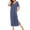 Blue, variant on Short Women’s Dress Nightgown Sleepwear Sleeve Soft Nightshirt Full Length Women's Dress Woman Silk Pajamas Women Night Gowns Pajamas Woman Summer Sleepwear Women Pajamas Tops Women Ladies Pajamas