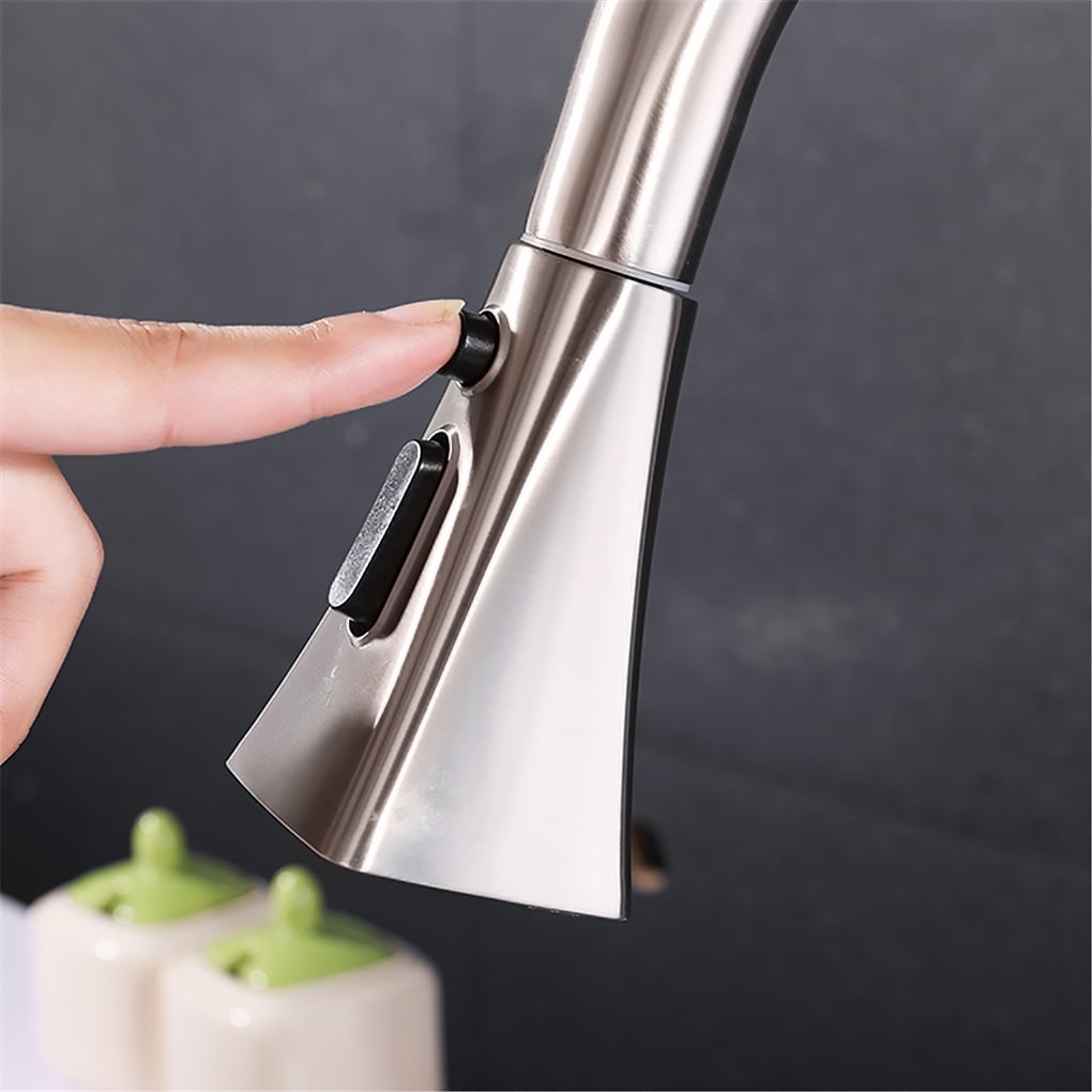 Kepooman Kitchen Sink Faucet, Kitchen Sink Water Tap, Brushed Pullout Kitchen Faucet with High Arc Tube Kepooman Kitchen Sink Faucet, Kitchen Sink Water Tap, Brushed Pullout Kitchen Faucet with High Arc Tube