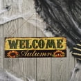 thumbnail image 4 of Cartel de decoración de Halloween Zulema de madera colgante Bienvenido, 4 of 5