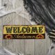 thumbnail image 4 of Cartel de decoración de Halloween Zulema de madera colgante Bienvenido, 4 of 5