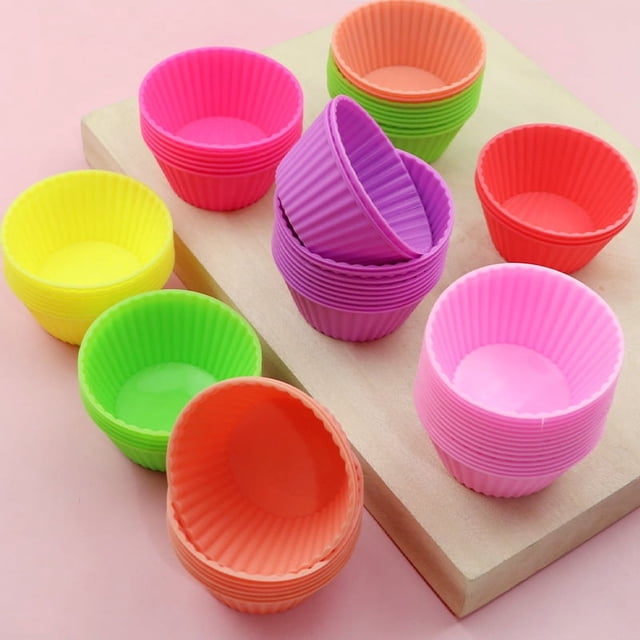 Molde para muffins redondo de 7 cm, molde para tarta de huevo hecho a mano de silicona con un solo orificio de 5 g/10 g