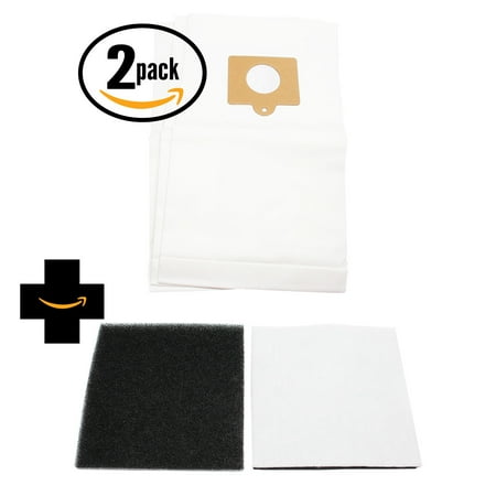 Type Iv Foam 6 Replacement Kenmore 11622813205 Vacuum Bags & 1 Foam Filter - Compatible Kenmore 50558, 5055, 50557, Type C Vacuum Bags & 20-86883, CF-1 Filter ()
