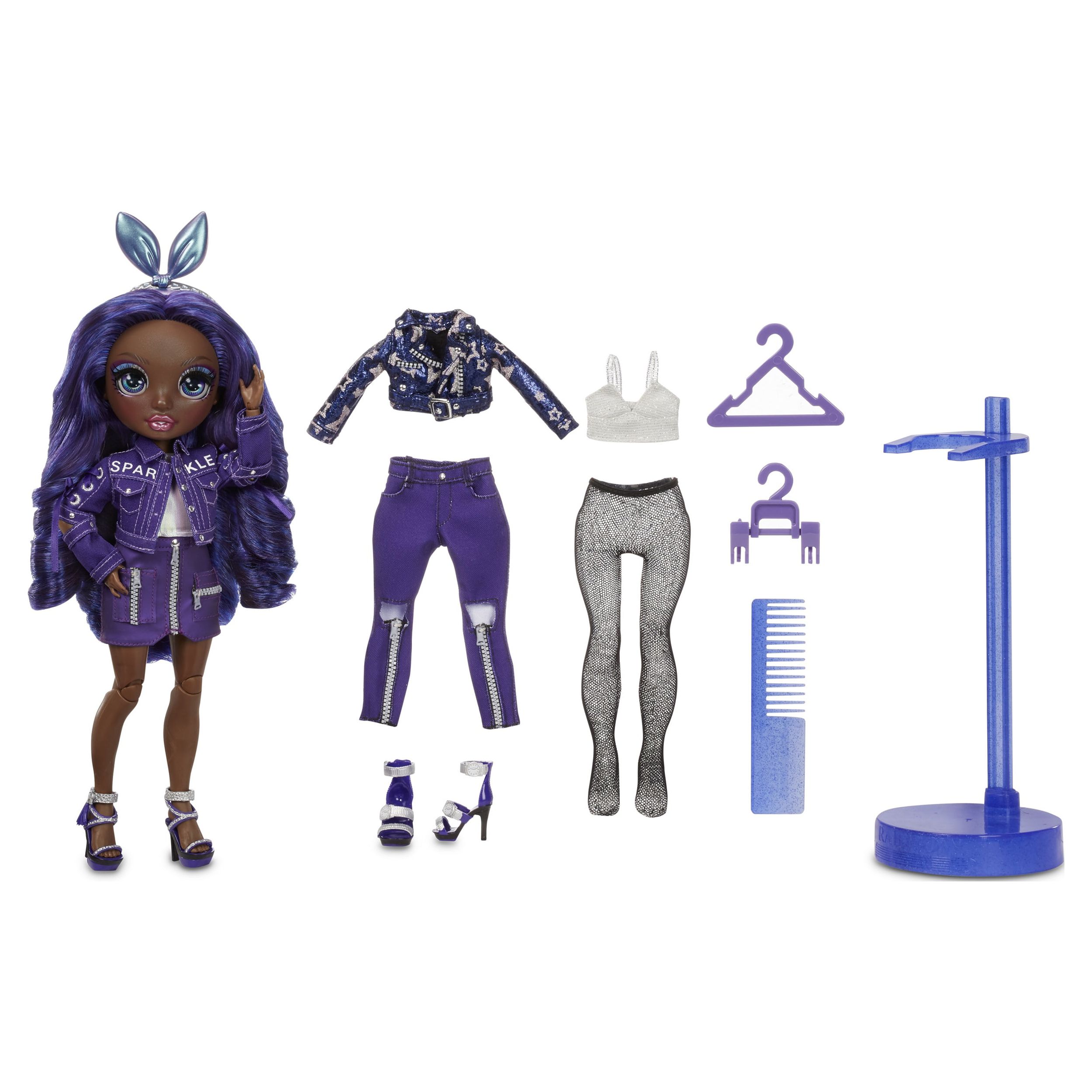 Rainbow High Krystal Bailey – Indigo (Dark Blue Purple) Fashion Doll With 2 Complete Mix & Match Outfits And Accessories, Toys for Kids 6-12 Years Old - image 4 of 8