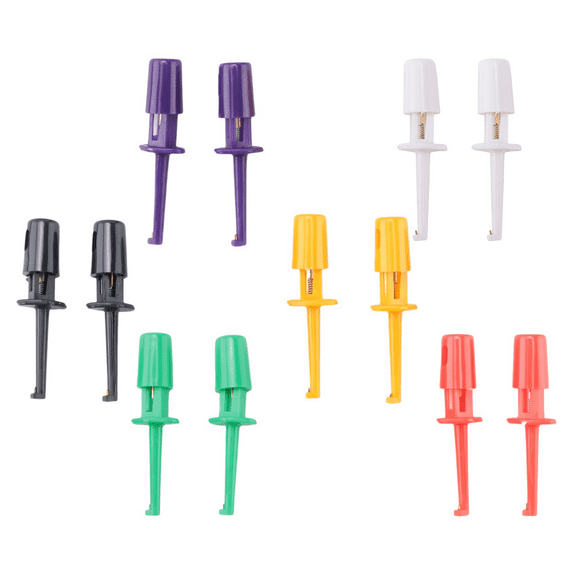 6-Color 24-Piece Test Probe Hook Mini IC Test Hook Suitable for Multimeter SMT SMD Wire Kit