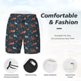 thumbnail image 3 of Fotbe Autumn Forest Animals Cute Men’s Swim Trunks Quick Dry Swim Shorts Board Shorts with Mesh Lining-X-Large, 3 of 9