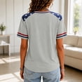 thumbnail image 5 of 9/11 25th Anniversary Shirt Womens WE Will Never Forget Tee Shirts | Lightweight Fabric, V Neck Short Sleeve Tops, American Flag, 2001-2026 25Th Anniversary Tops, Patriotic Honor Tee Shirt Gray,2XL, 5 of 5