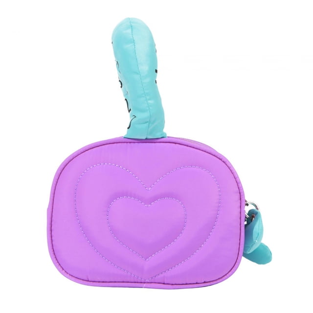 Neceser con asa de corazón, bolso decorativo para mujer, neceser de maquillaje, neceser Violeta Azul jinwen Bolsa cosmética