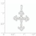 thumbnail image 2 of Beautiful Sterling Silver CZ Cross Pendant, 2 of 2