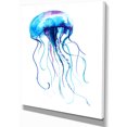 thumbnail image 2 of Large Light Blue Jellyfish - Animal Canvas Art Print, 2 of 3