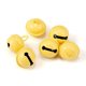thumbnail image 1 of Nvzi Cascabeles, 22 mm, 60 piezas, cascabeles artesanales para decoración navideña, fiestas musicales, hogar, festivales, bodas, amarillo claro, 1 of 4