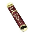thumbnail image 2 of Lipstore 10.6cm Étui Porte Mezuzah Cadeau Judaïque pour Accueil et Protection Polyvalent Rouge, 2 of 8