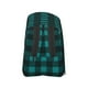 thumbnail image 3 of Disketp Teal On Black Plaid Estuche de Lápices de Doble Capa con Tapa Abatible y Cremallera, Organizador Escolar para Adolescentes y Adultos, 3 of 7