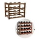 thumbnail image 4 of Estante de vino Soporte de botella de lujo Soporte de madera Estante de 4 capas, 4 of 8