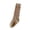 15#Camel, variant on Girls Knee High Socks Ribbed Knit Slouch Crew Sock Soft Cotton Breathable Solid Color School Uniform Socks*1pc