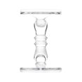 thumbnail image 2 of Decoración de candelabro simple, candelabro de centro de mesa decorativo, candelabros de candelabro de vidrio, para fiesta de cumpleaños, recepción de Pequeña Macarena candelabro, 2 of 8
