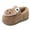 C7/Khaki, variant on XIYON Toddler Slippers Fashion Cute Autumn Winter Boys And Girls Slippers Flat Bottom Lightweight Soft And Comfortable Warm Cartoon Animal Shape 18-24 Months