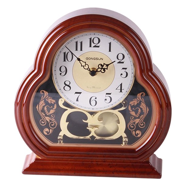 Reloj de escritorio Muro reloj de escritorio Decoración del hogar Lámpara de alarma silenciosa Fanmusic Reloj de escritorio