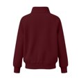 thumbnail image 5 of Mitankcoo Girls Full‑Zip Jacket Stand Collar Raglan Sleeve Sweatshirt Coat with Thumb Holes & Pockets Casual Loose Outerwear, 5 of 7