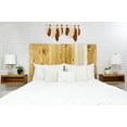thumbnail image 2 of Barn Walls Boho Euro Mix Signature Design, Multicolored Solid Wood Headboard, Floating Panels, Wall Mount, Adjustable Height, Easy Assembly, King Size, 2 of 10