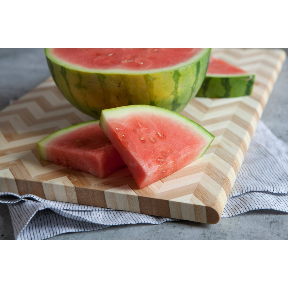 Thyme & Table 12" x 18" Herring Bone Bamboo Cutting Board