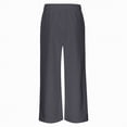 thumbnail image 4 of NIEWTR Girls Straight Wide Leg Track Pants Elastic Waist Casual Baggy Athletic Pants Loose Jogger Sweatpants（Dark Gray,6-8 Years), 4 of 7