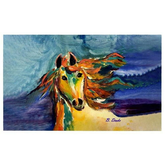 30 x 50 in. Colorful Horse Door Mat