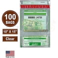thumbnail image 2 of 100 Cashier Depot Tamper Evident Bank Deposit/Cash Bags, 10" X 15", Twin Pockets, Clear, Serialized Numbering, Barcode, Press & Seal Void Closure Tape (100 Bags), 2 of 2