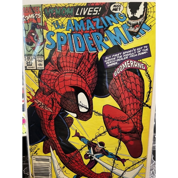 The Amazing Spider-Man #345 Newsstand Variant (Marvel Comics March 1991)